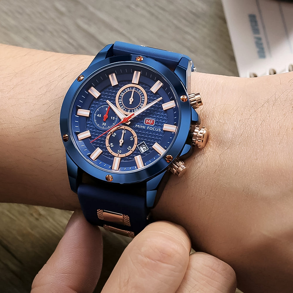 Reloj Minifocus MIN-7 Hombre Deportivo Azul