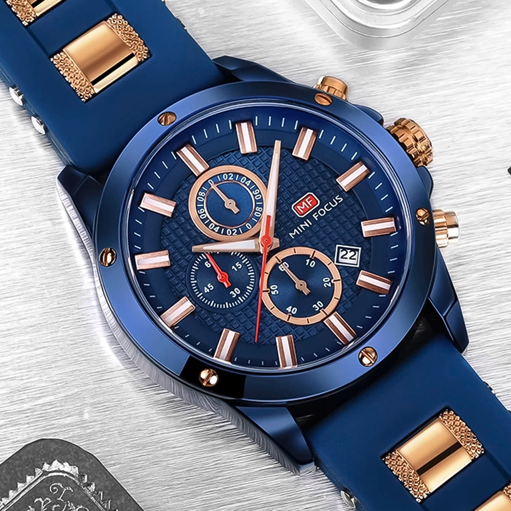 Reloj Minifocus MIN-7 Hombre Deportivo Azul