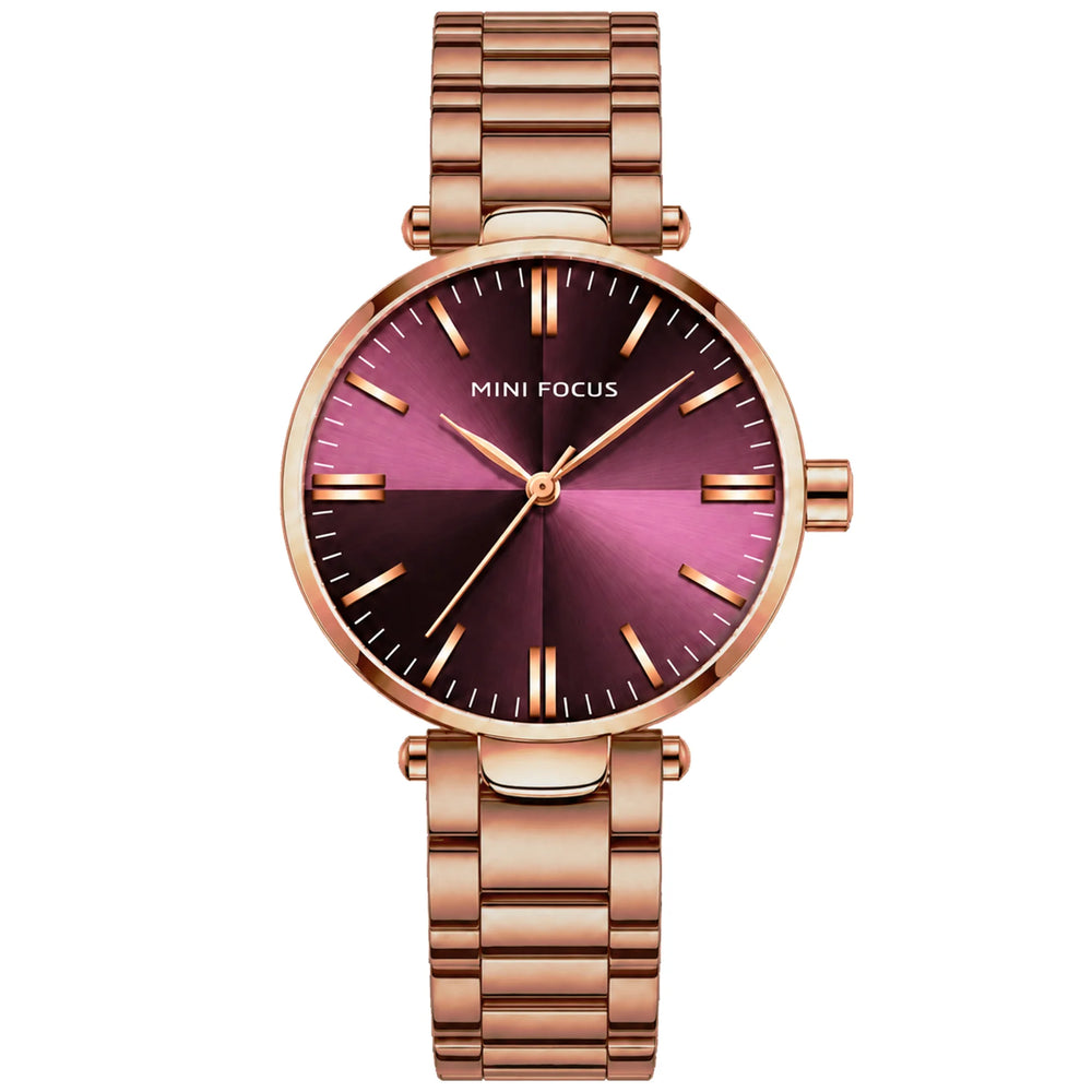 Reloj Minifocus Mujer Acero Fucsia | MIN-M-11