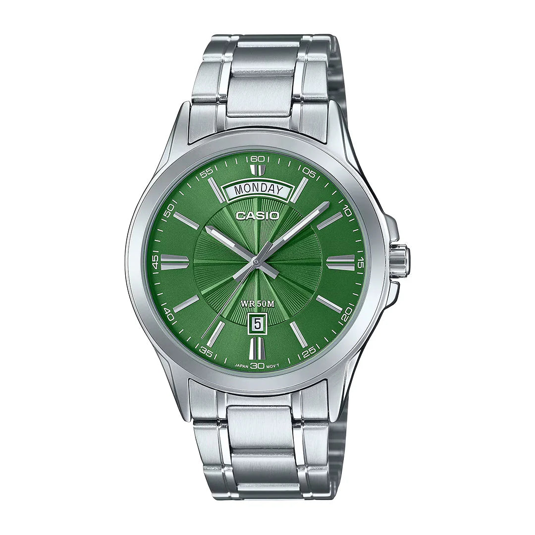 Reloj Casio MTP-1381D-3AV Hombre Acero Verde
