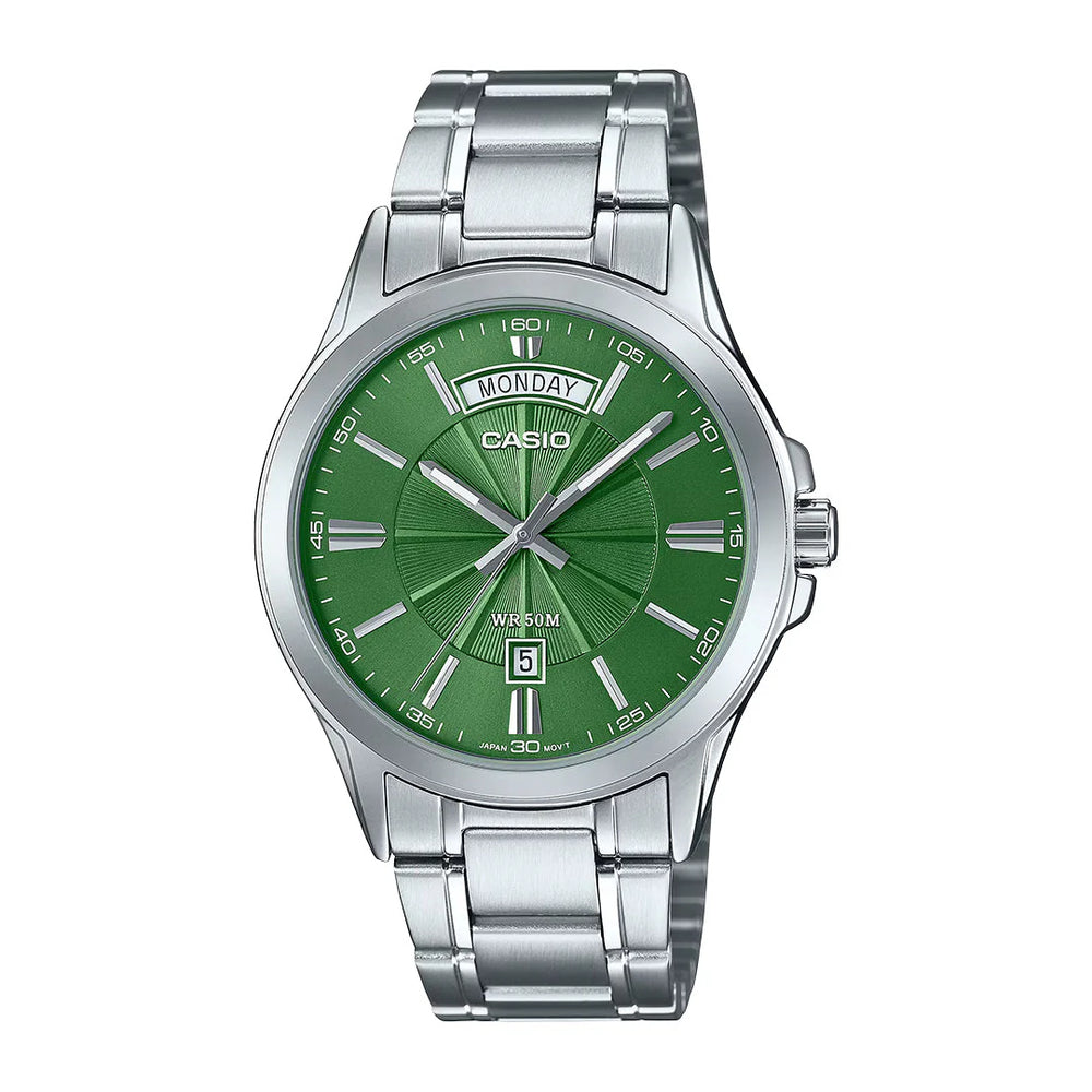 Reloj Casio MTP-1381D-3AV Hombre Acero Verde