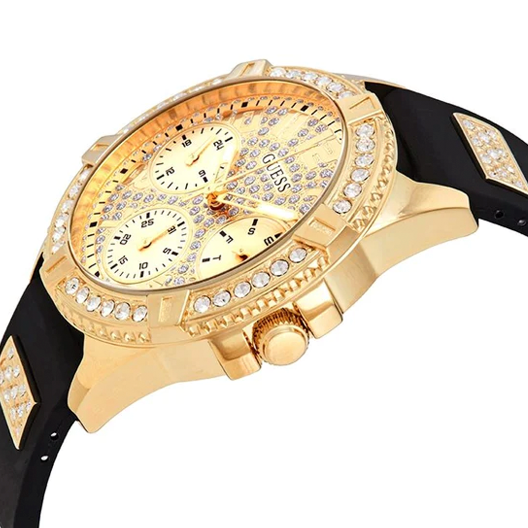 RELOJ GUESS NEGRO CON DORADO U1160L1 GUE-M-14