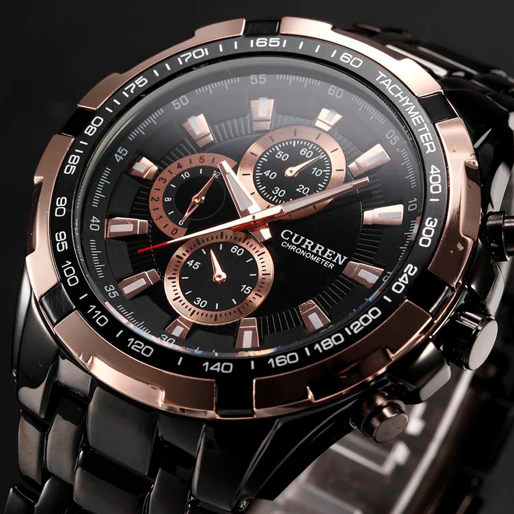 Reloj Curren CUR-21 Hombre Acero Negro