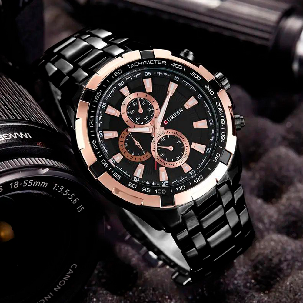 Reloj Curren CUR-21 Hombre Acero Negro