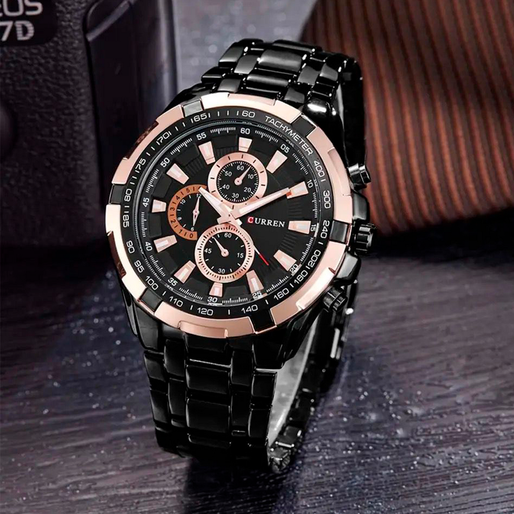 Reloj Curren CUR-21 Hombre Acero Negro