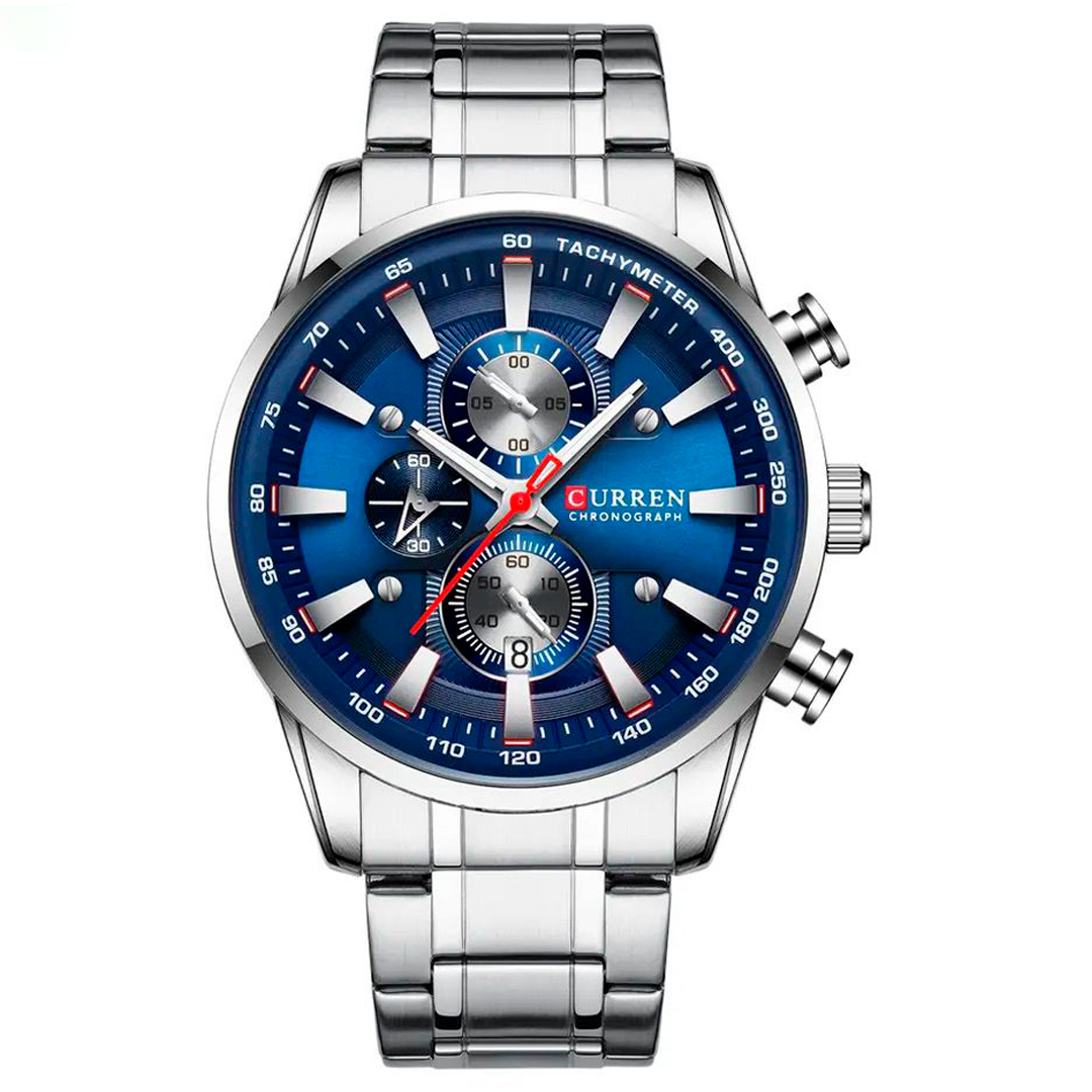 Reloj Curren Hombre Acero Plateado | CUR-39
