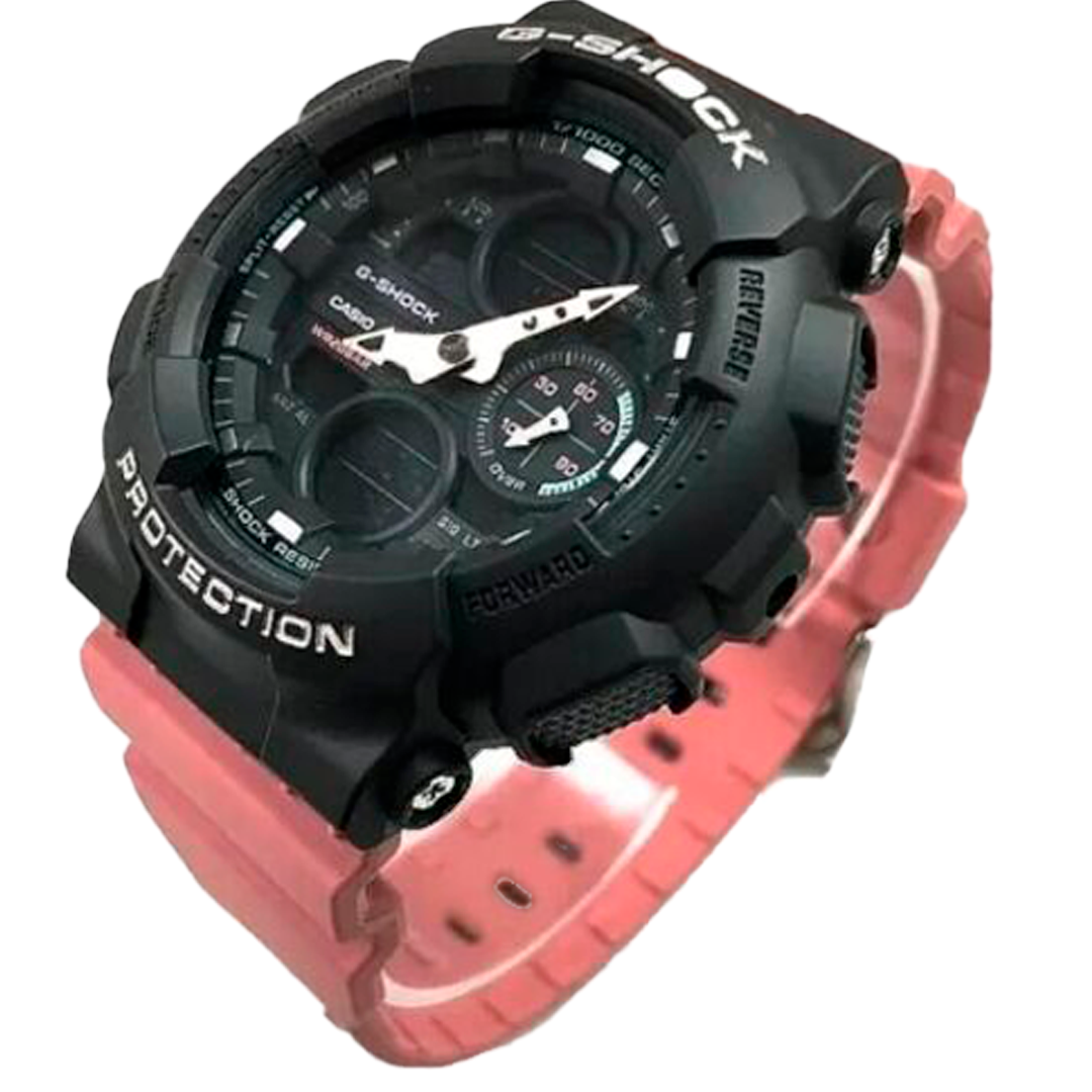 RELOJ G-SCHOCK NEGRO CON ROSADO GMA-S140M-4A G-SK-M-14