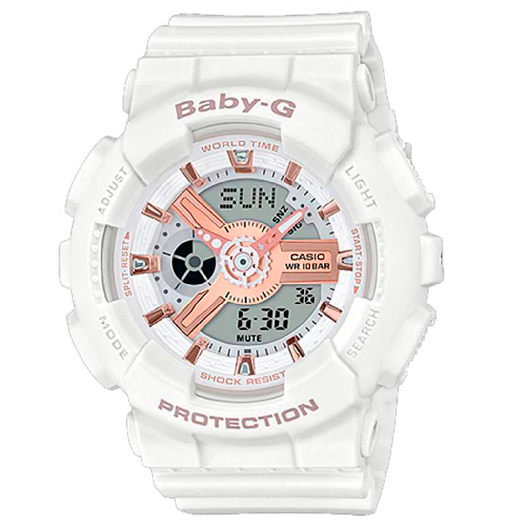 RELOJ BABY-G RESINA BLANCO BA-110RG-7A G-SK-M-23