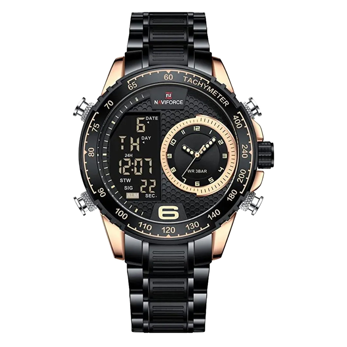 RELOJ NAVIFORCE ARO DORADO NAV-112