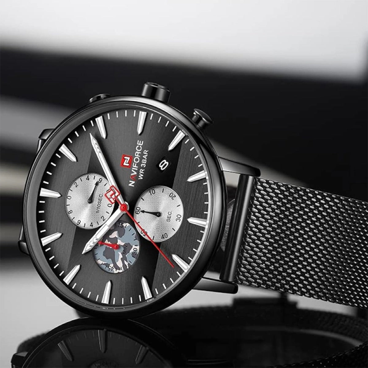 Reloj Naviforce Hombre Acero Negro | NAV-114