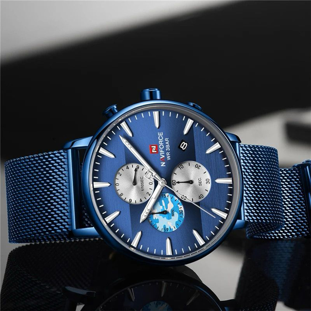 RELOJ NAVIFORCE MALLA AZUL NAV-116