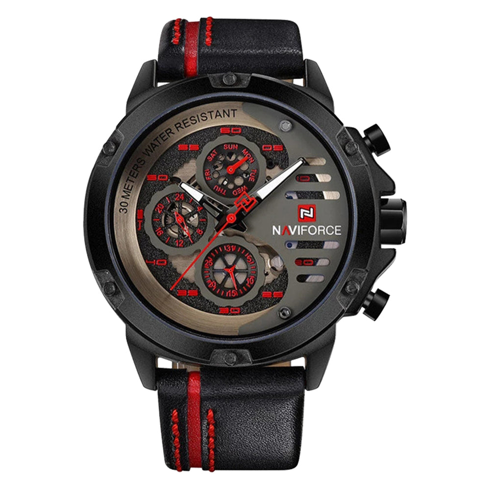 Reloj Naviforce NAV-40 Hombre Cuero Negro
