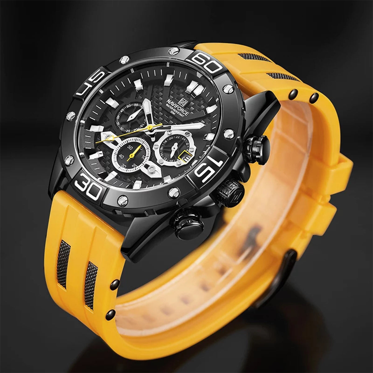 RELOJ NAVIFORCE SILICON AMARILLO NAV-69