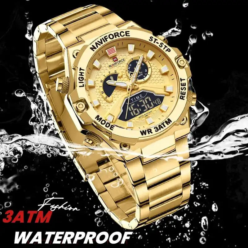 Reloj Naviforce Hombre Acero Dorado | NAV-92