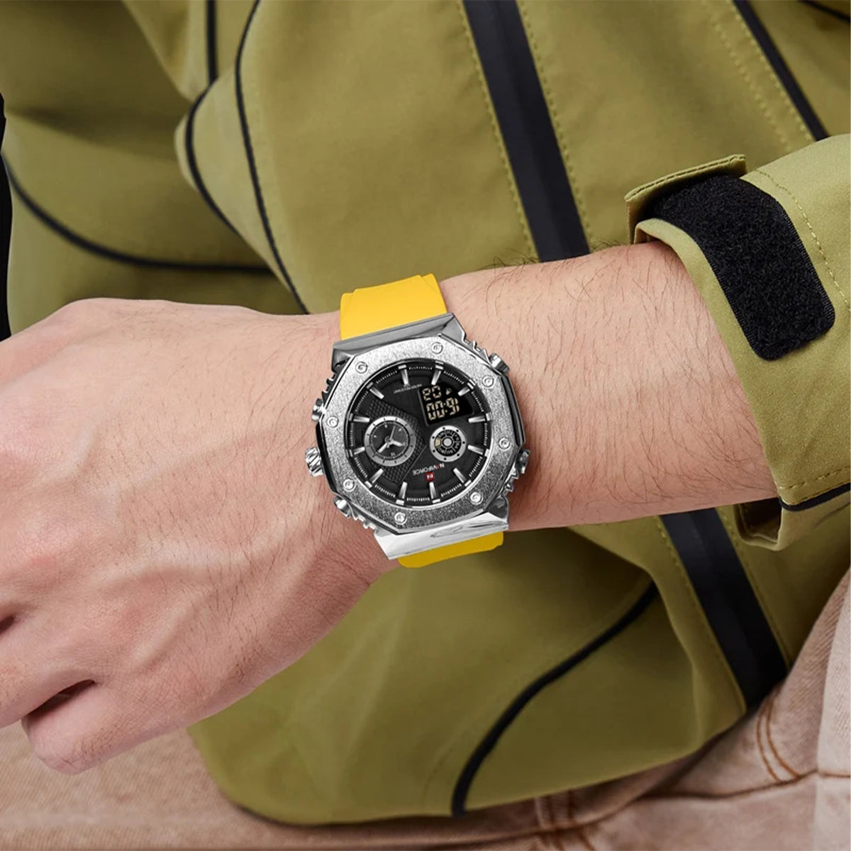 Reloj Naviforce Hombre Deportivo Amarillo | NAV-93