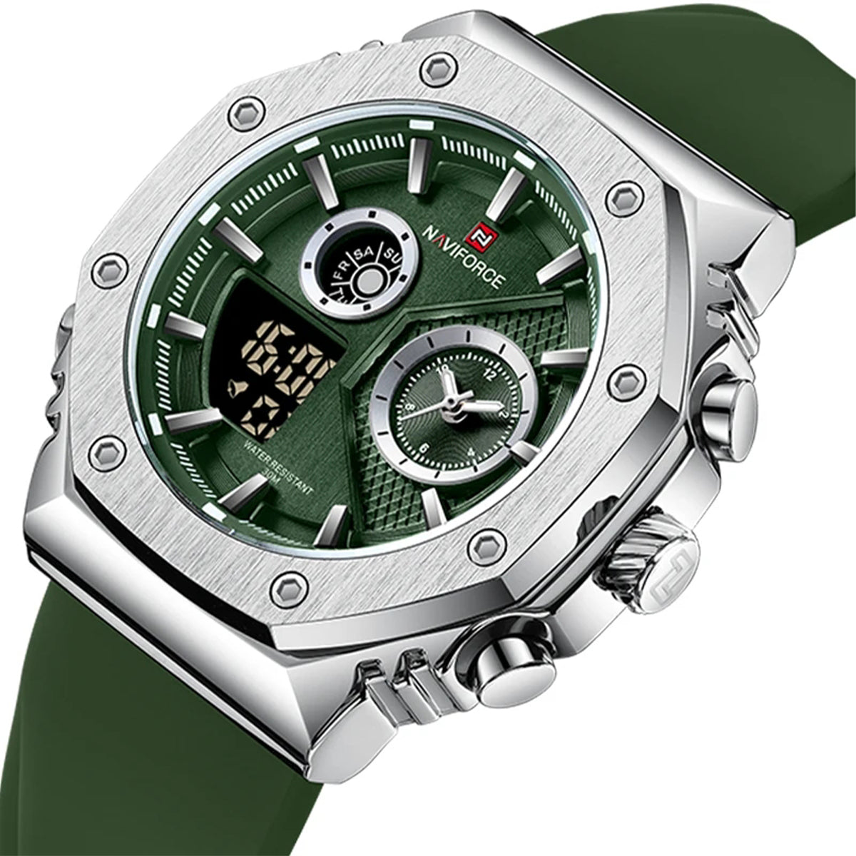 RELOJ NAVIFORCE OCTO SILICONA VERDE NAV-95