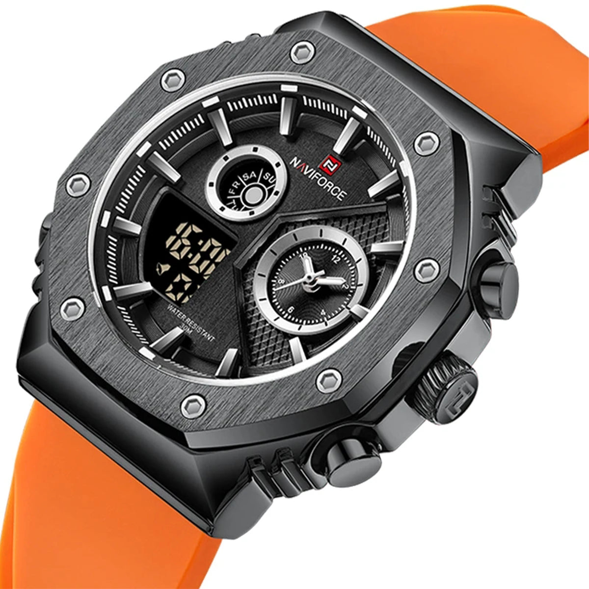 RELOJ NAVIFORCE OCTO SILICONA NARANJA NAV-97