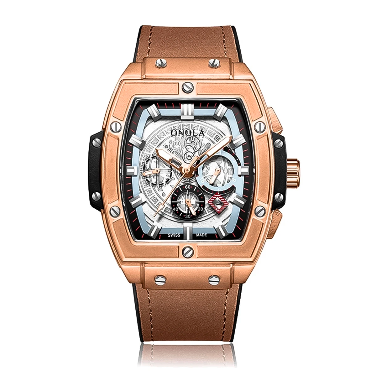 Reloj Onola ONO-13 Hombre Cuero Marrón