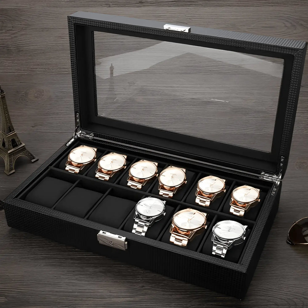 Organizador de Relojes ORG-6 para 12 Unidades - Fibra de Carbono