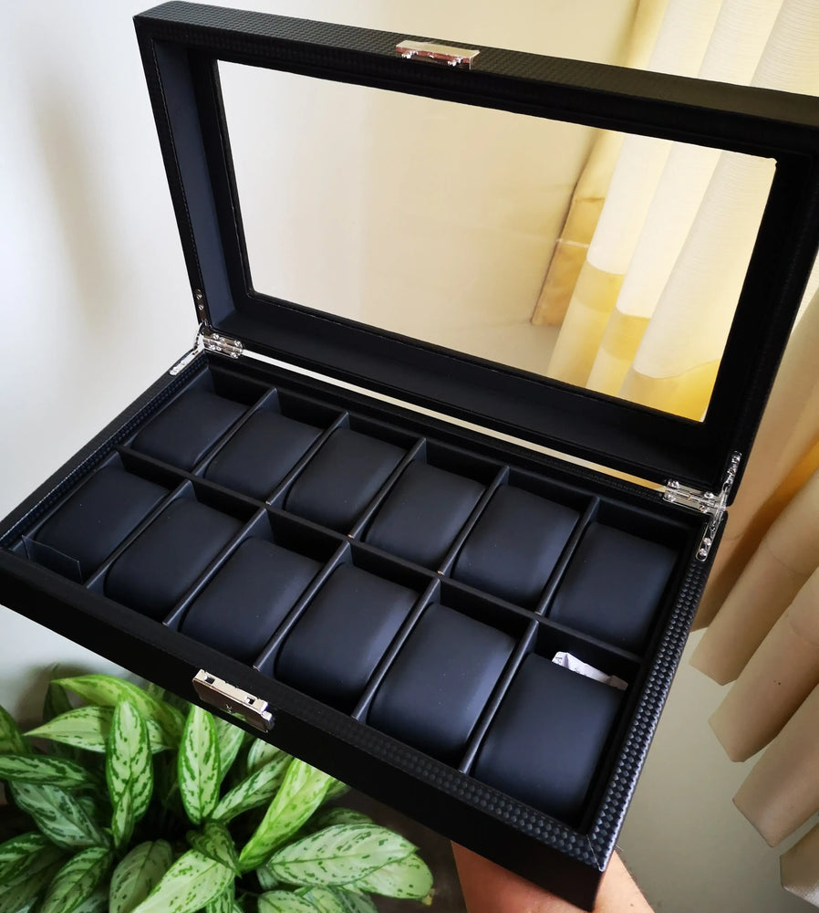 Organizador de Relojes ORG-6 para 12 Unidades - Fibra de Carbono