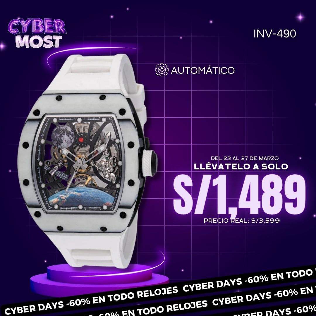 Reloj Invicta S1 Rally 49012 Hombre Automático Blanco