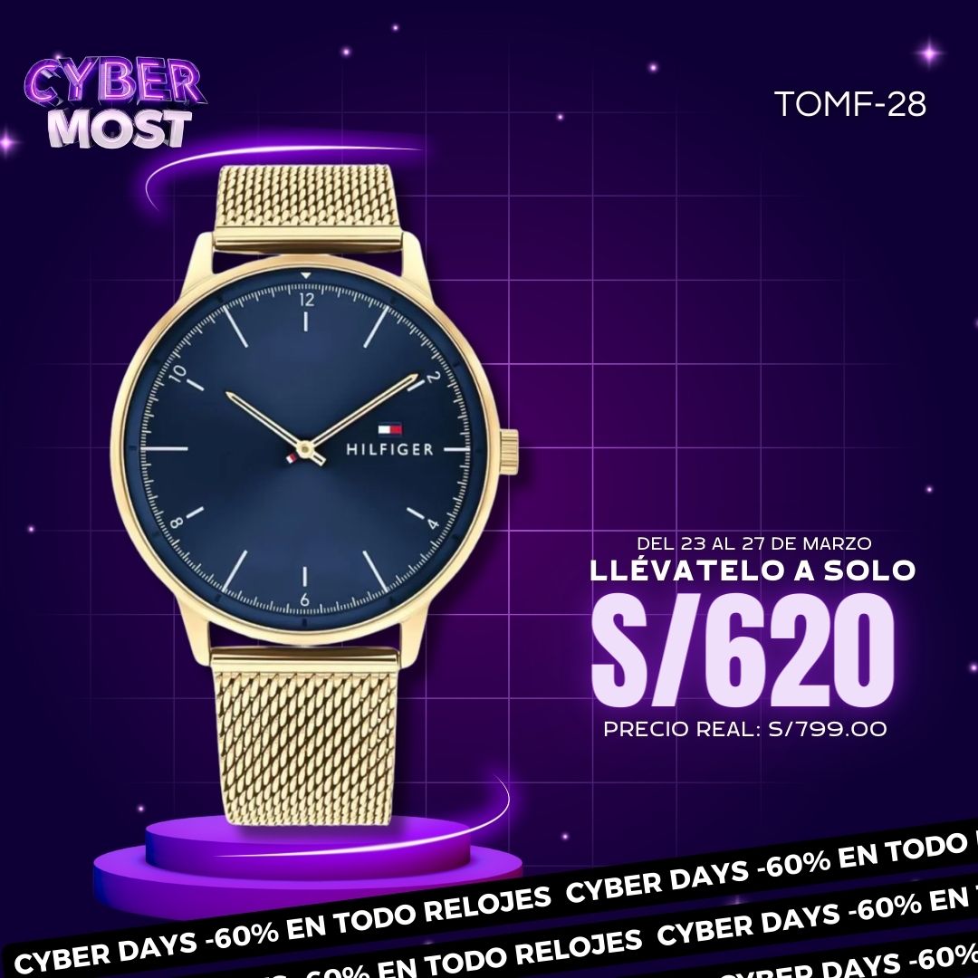 Reloj Tommy Hilfiger 1791877 Hombre Acero Dorado