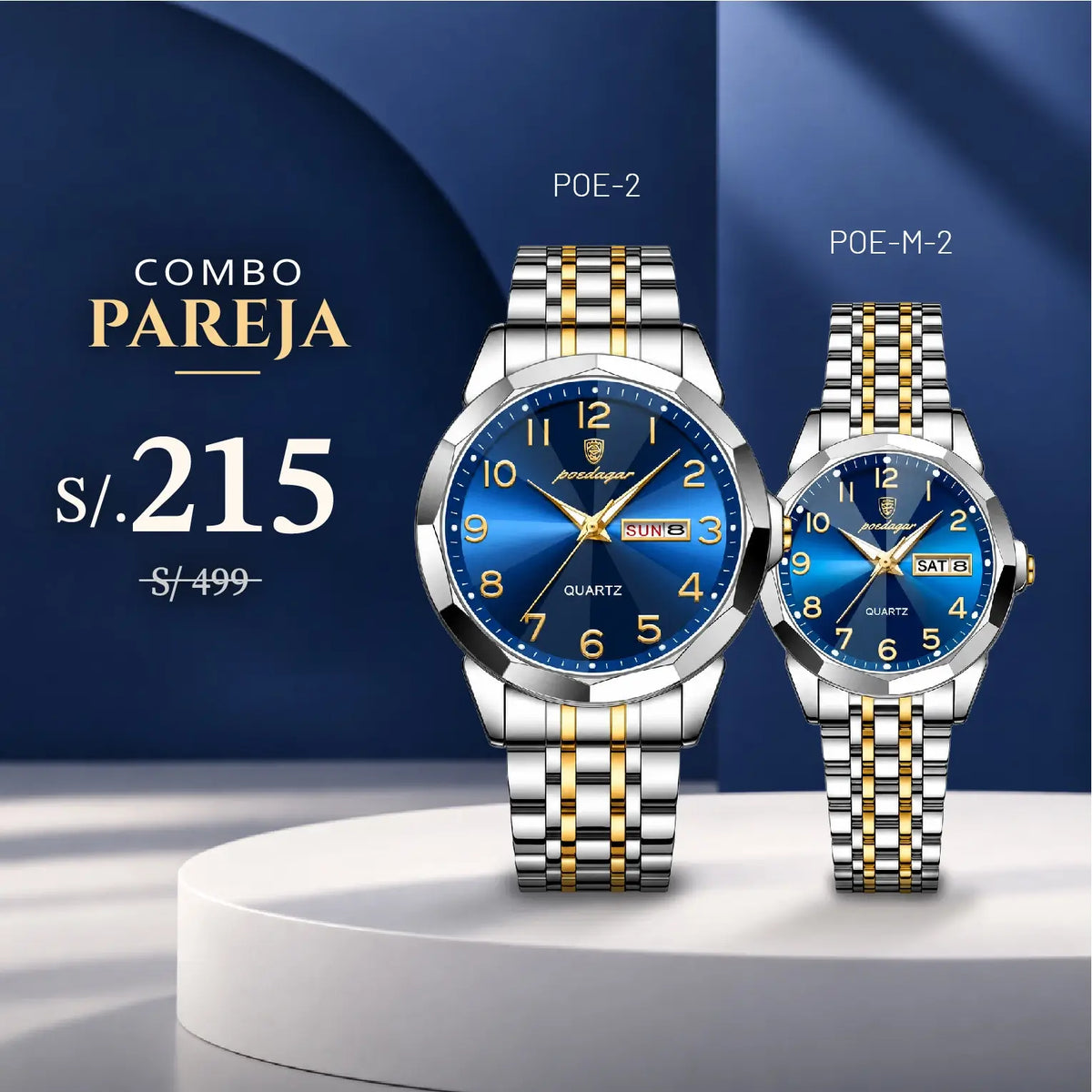 Relojes para Pareja: Poedagar POE-2 y POE-M-2 | PAR-71