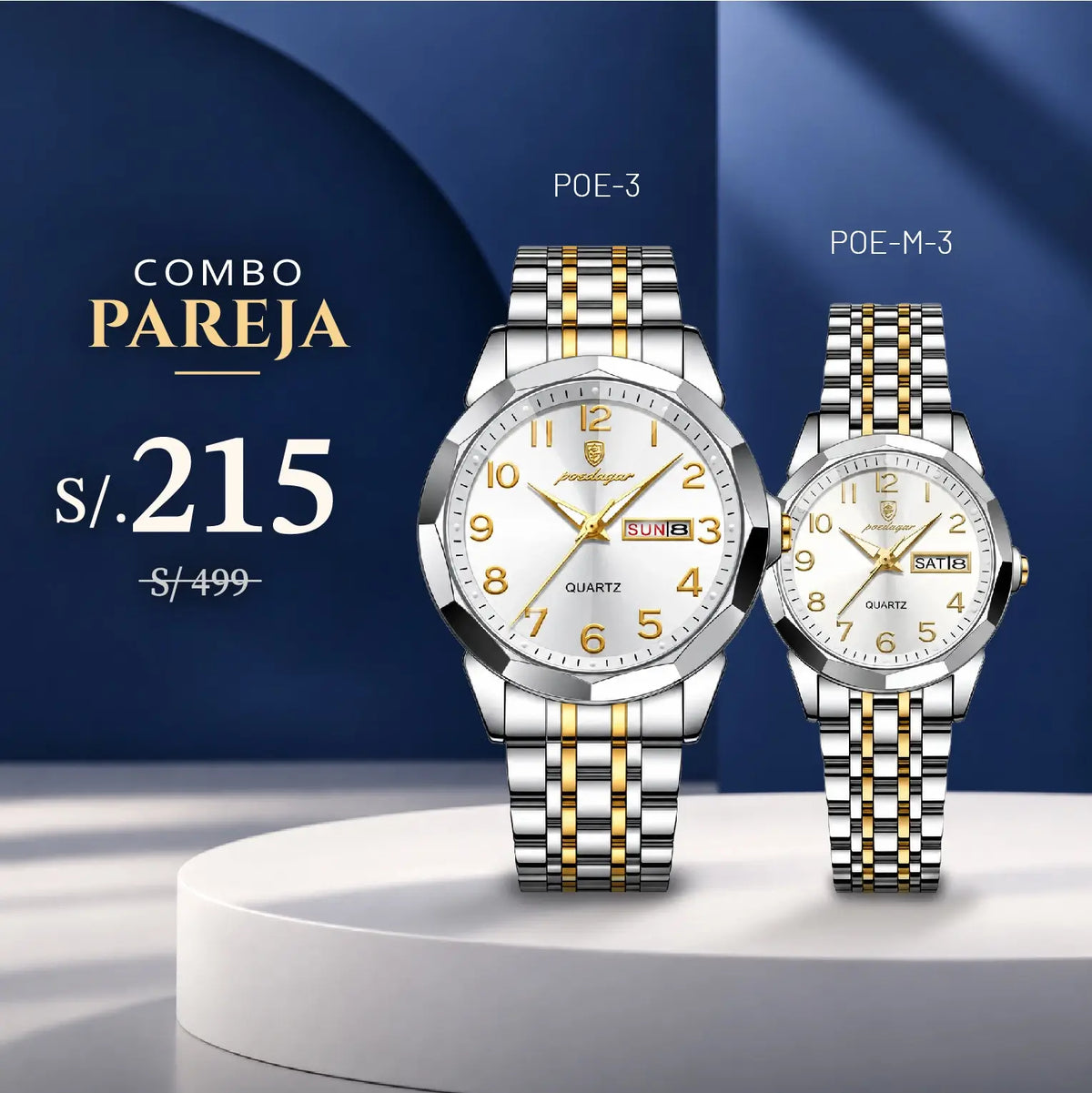 Relojes para Pareja: Poedagar POE-3 y POE-M-3 | PAR-70