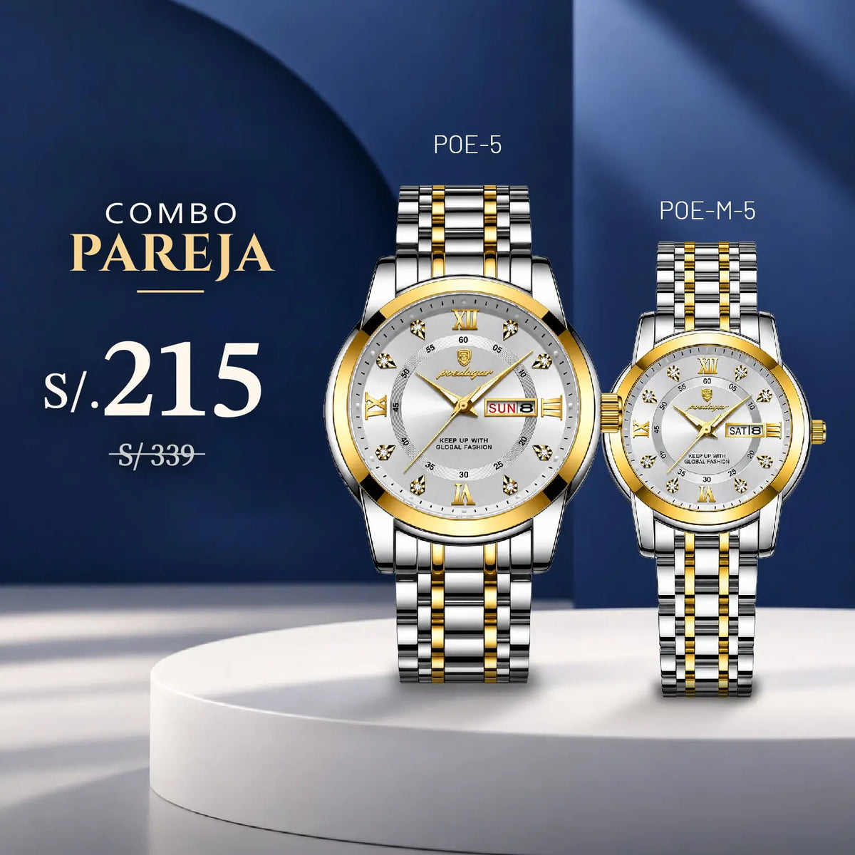 Relojes para Pareja: Poedagar POE-5 y POE-M-5 | PAR-65