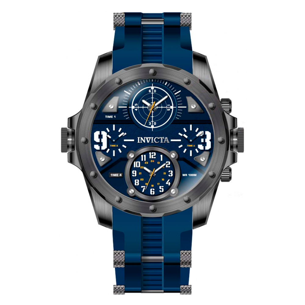 RELOJ INVICTA FUERZAS DE COALICIÓN AZUL CON GRIS 39354 INV-172