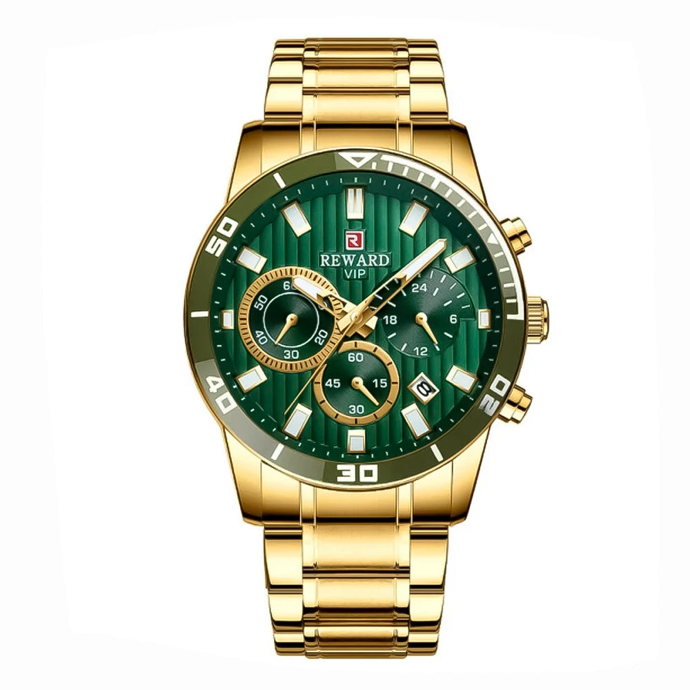 Reloj Reward REW-1 Hombre Acero Dorado