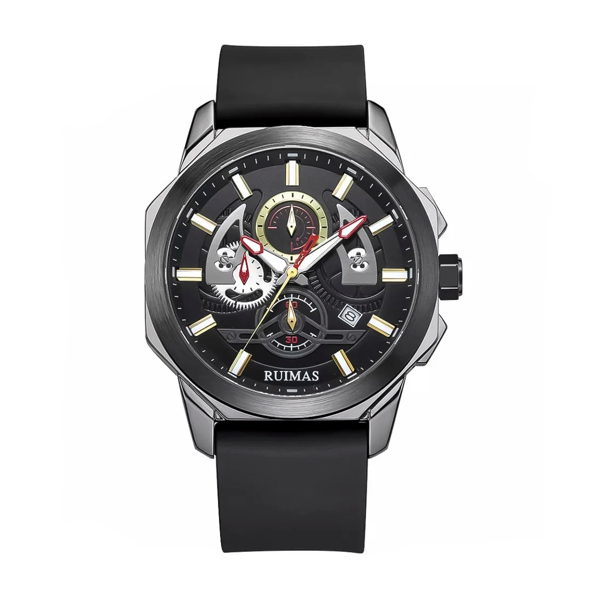 RELOJ RUIMAS SILICONA NEGRO RUI-13