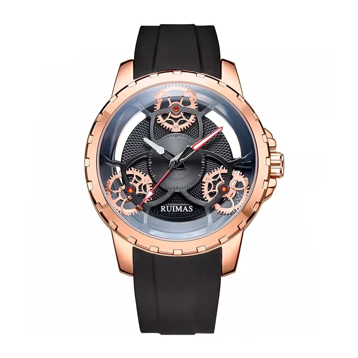 RELOJ RUIMAS PREMIUM ROSE GOLD BLACK RUI-26