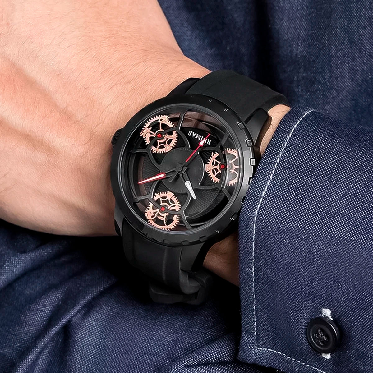 RELOJ RUIMAS PREMIUM BLACK BLACK RUI-27