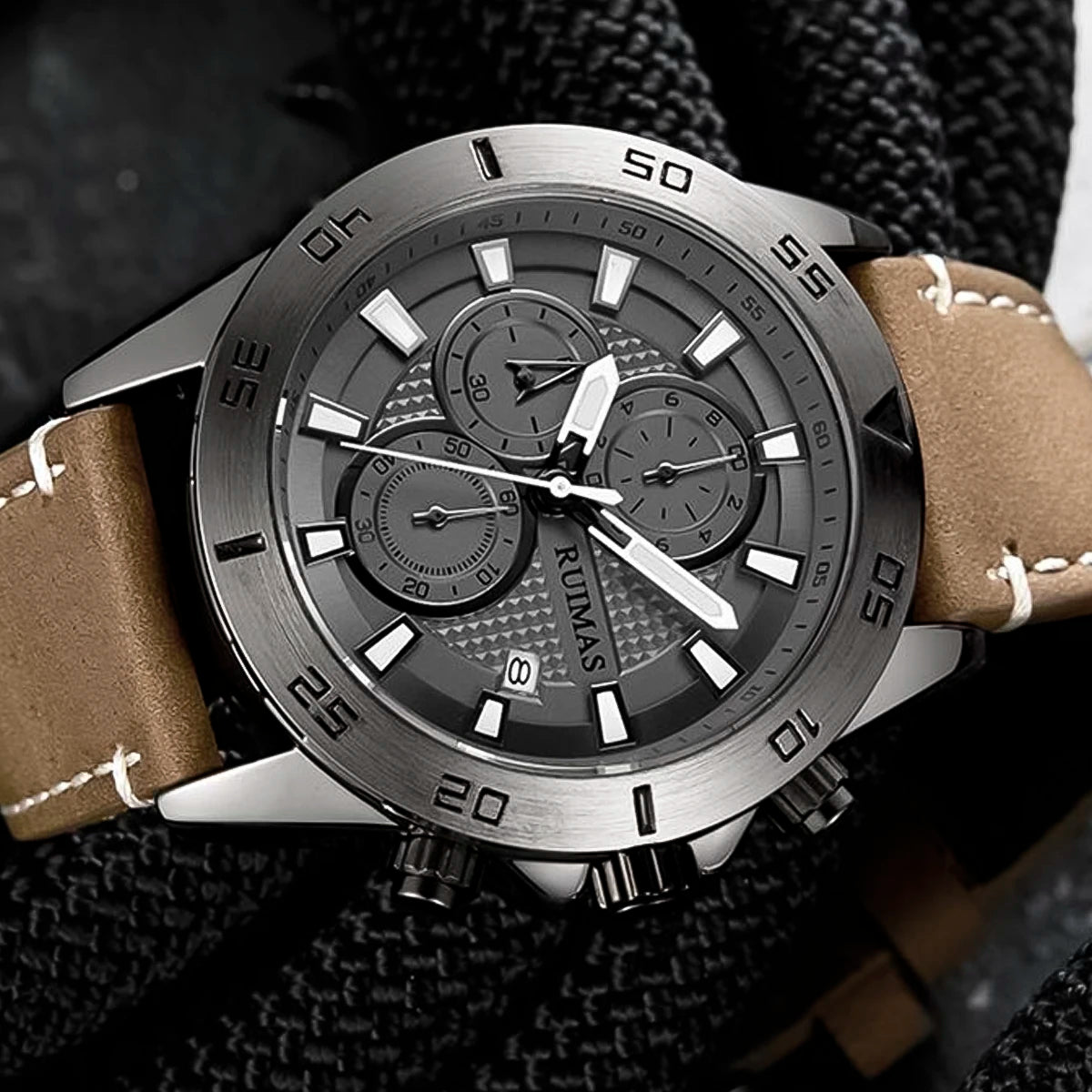 Reloj Ruimas RUI-30 Hombre Cuero Marón