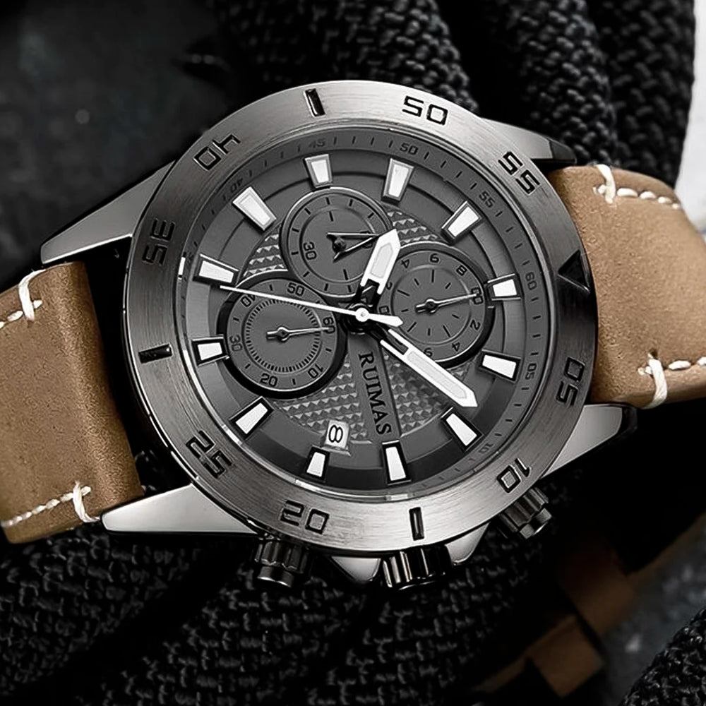 Reloj Ruimas RUI-30 Hombre Cuero Marón