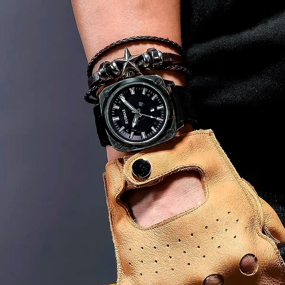 Reloj Ruimas RUI-34 Hombre Cuero Negro