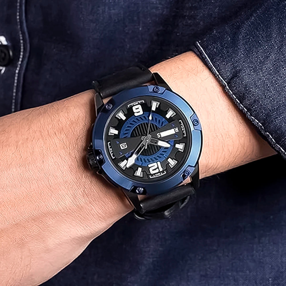 Reloj Ruimas RUI-36 Hombre Cuero Negro