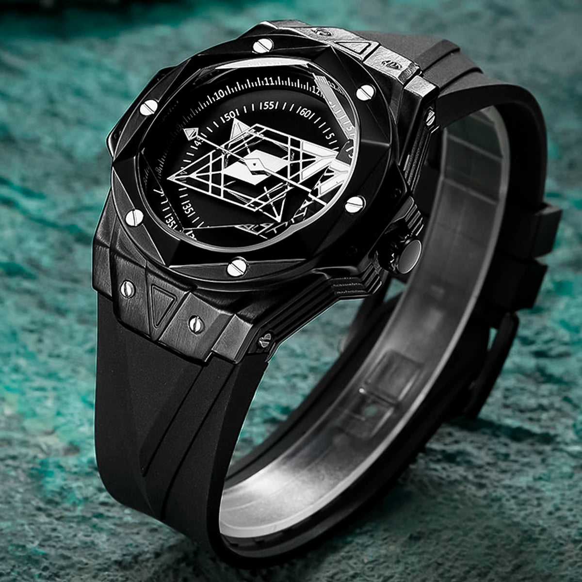 RELOJ RUIMAS SILICONA ESTRELLA NEGRO RUI-46