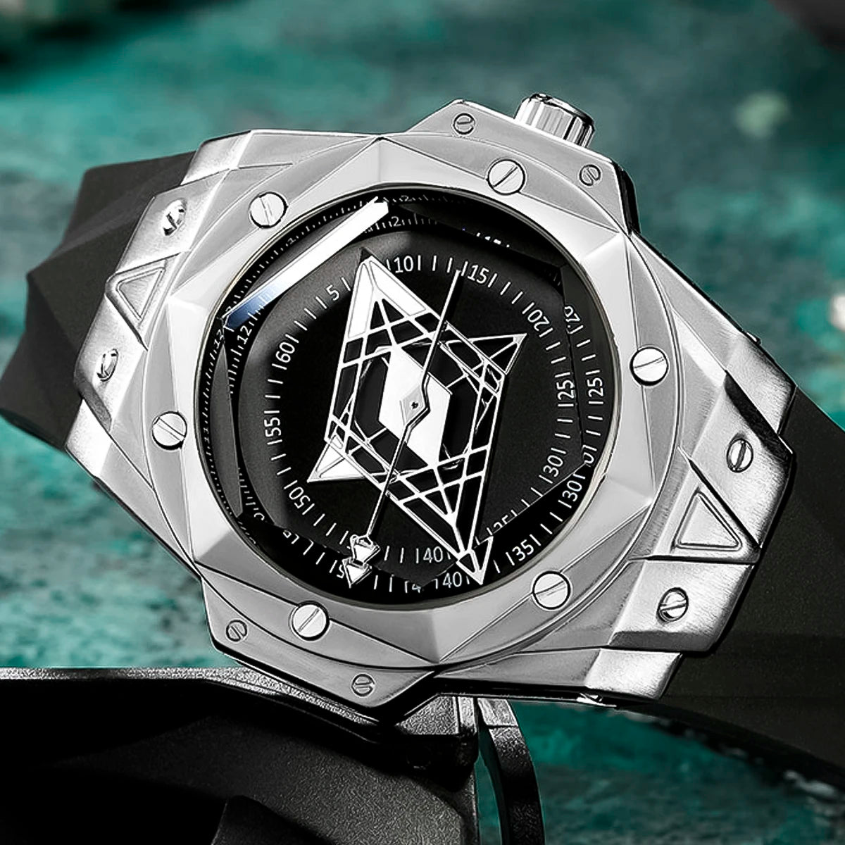 RELOJ RUIMAS SILICONA ESTRELLA PLATEADA RUI-47