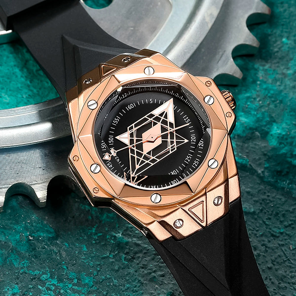 Reloj Ruimas RUI-48 Hombre Estrella Oro Rosa