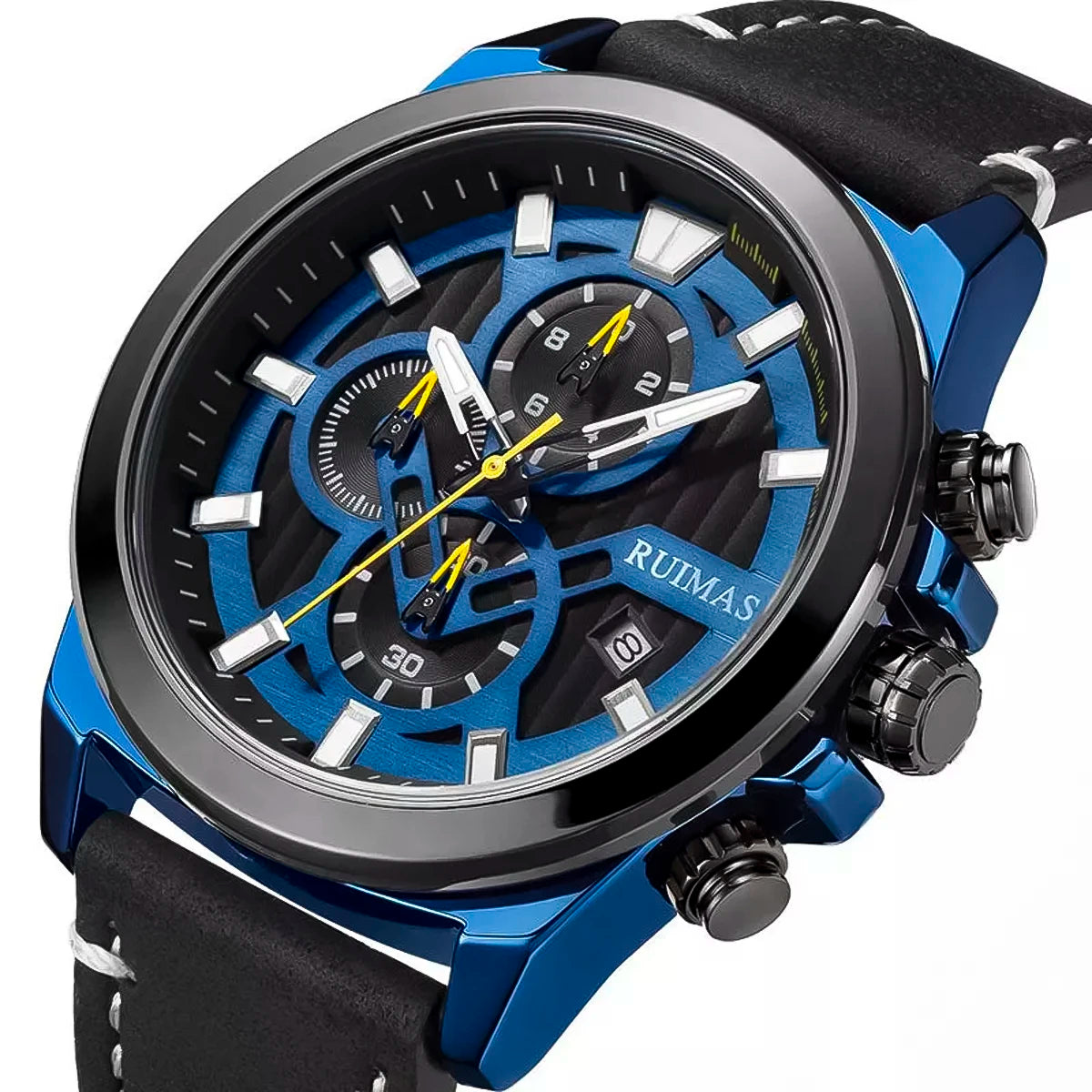 RELOJ RUIMAS CUERO N-AZUL RUI-7