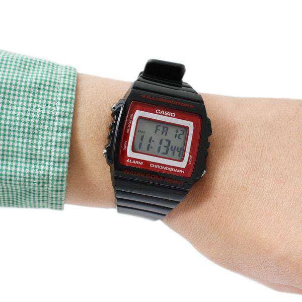 Reloj Casio W-215H-1A2V Hombre Resina Negro | CAS-28