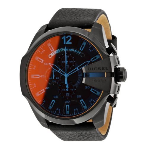 Reloj Diesel Mega Chief DZ4323 Hombre Cuero Negro | DIE-13