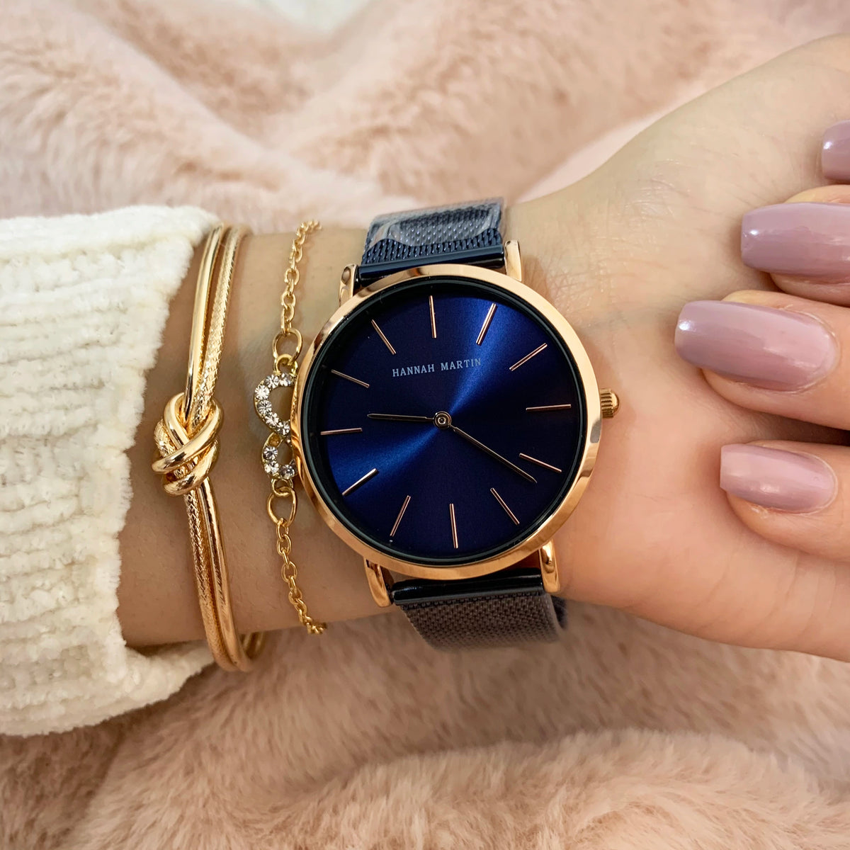 Reloj Hannah Martin HAN-M-4 Mujer Acero Azul