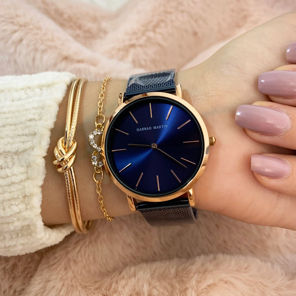 Reloj Hannah Martin HAN-M-4 Mujer Acero Azul