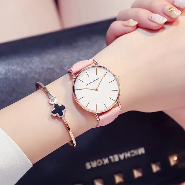 Reloj Hannah Martin HAN-M-14 Mujer Cuero Rosa