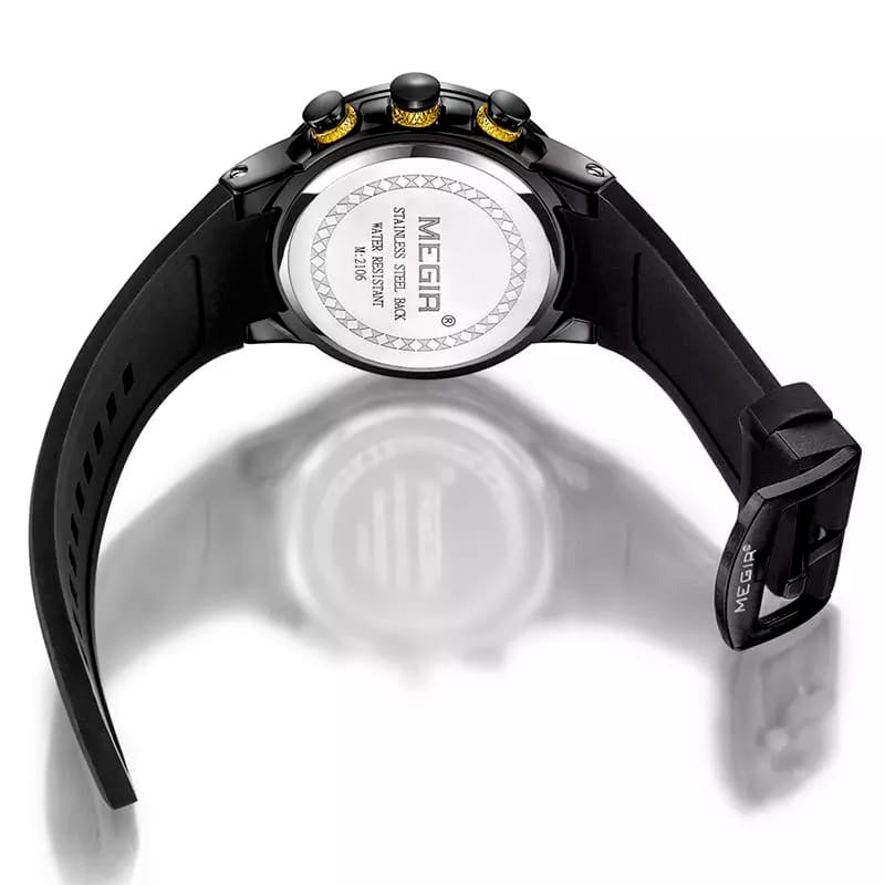 Reloj Megir MEG-13 Hombre Deportivo Negro