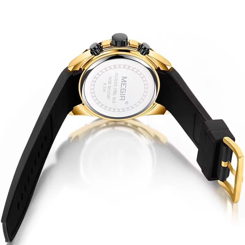 RELOJ MEGIR SILICONA NEGRO MEG-19