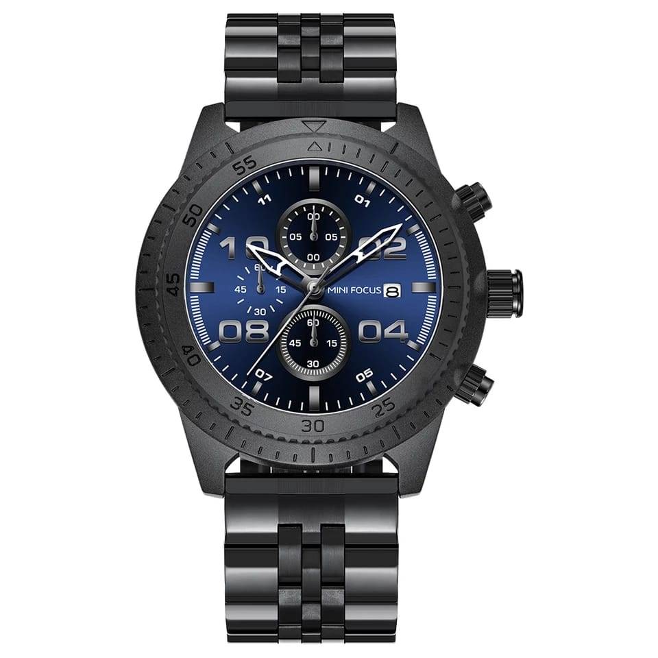 RELOJ MINIFOCUS ACERO NEGRO MIN-31